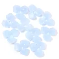 Light blue three-petal acrylic flower beads DIY jewelry accessories for crafting design - Three-Petal Flower Light Blue
