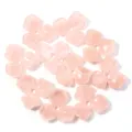 Pink acrylic flower beads loose charms for DIY handmade jewelry making accessories supply - Three-Petal Flower Pink