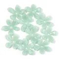 Light green acrylic flower beads for DIY jewelry accessories and 5-petal flower charms - Five-petal Flower Green
