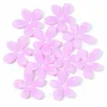 Light purple acrylic five-petal flower beads DIY jewelry accessories charming floral charms. - Five-Petal Flower in Light Purple
