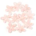 Pink acrylic five-petal flower beads, two-tone dyed DIY jewelry accessories for handmade crafts. - Petal Flower Pink