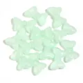 Acrylic luminous bow beads green DIY jewelry accessories loose craft charms set pack - Glitter Butterfly / 30 Pieces (13.5x22mm) / Green