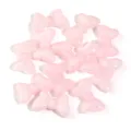 Pink acrylic bow beads glitter mermaid bow charms for DIY jewelry making and craft supplies. - Glitter Butterfly / 30 Pieces (13.5x22mm) / Light Pink