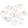 Acrylic Iridescent Santa Hat Beads DIY Jewelry Making Accessories Festive Loose Beads - White