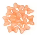Acrylic glitter bowknot beads for DIY jewelry making, cute loose charms, craft supplies. - Glitter Butterfly / 30 Pieces (13.5x22mm) / Orange