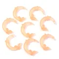 Acrylic luminous moon butterfly beads for DIY jewelry making and bracelet accessories. - Mermaid Moon Butterfly (T7464) / 10 Pieces Pack / Orange