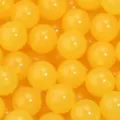 Perles rondes en acrylique jaune gelée pour la fabrication de bijoux DIY et accessoires. - Jaune / 16 mm, environ 215 pcs par 500 g