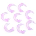 Acrylic mermaid glow moon beads purple DIY jewelry accessories loose beads pendant 10pcs - Mermaid Moon Butterfly (T7464) / 10 Pieces Pack / Purple