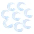 Acrylic Luminous Crescent Moon Beads DIY Jewelry Accessories for Bracelets and Pens - Blue