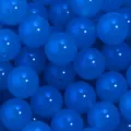 Blaue Acryl Jelly Perlen runde Perlen fuer DIY Schmuckherstellung und Handgemachte Zubehoer. - Blau / Ca. 16 mm, Bohrung ca. 2,5 mm (20 Stk./Packung, 48 g)