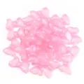 Pink acrylic bow beads sparkly DIY jewelry accessories cute craft charms for handmade bracelets - Bowknot / 30 Pieces (13.5x22mm) / Rose Red