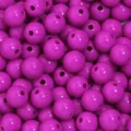 Acrylic round beads magenta color DIY bracelet jewelry making accessories bulk pack wholesale - Burgundy