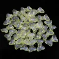 Acrylic luminous bow mermaid knot DIY jewelry accessories loose beads shimmering cute - Bowknot / 30 Pieces (13.5x22mm) / Yellow