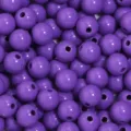 Purple acrylic round beads for DIY jewelry making loose spacer beads crafts accessories - Deep purple