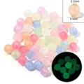 Acrylic luminous beads for DIY jewelry making, colorful glowing craft beads with size detail. - 11mm Pumpkin Bead