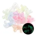 Colorful acrylic star bow loose beads for DIY handmade bracelets, keychains and phone straps. - Star Bowknot (UV Luminous) / 10 Pieces/Pack (19.5X33.5mm)