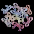 Acrylic color plated star bow loose beads DIY charm for bracelet phone lanyard keychain - Star Bowknot (AB Crackle) / 10 Pieces/Pack (19.5X33.5mm)