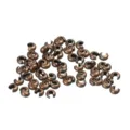 Bronze C-shaped crimp cover beads for DIY jewelry making, bracelet crafting accessories. - Small Approx 3.3X3.8mm 100 Pieces/Pack / Antique Copper (Copper)