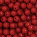 Red acrylic round beads for DIY jewelry making, smooth loose beads for bracelets craft supplies 100c - Red