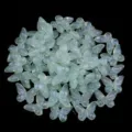 Acrylic luminous butterfly beads iridescent bowknot diy jewelry accessories loose parts - Small Butterfly / 50 Pieces (14x19mm) / Green
