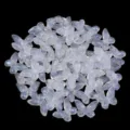 Acrylic iridescent butterfly bow beads for DIY jewelry making and accessories variant. - Small Butterfly / 50 Pieces (14x19mm) / White