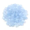 Hellblaue Acryl Fuenfeck Stern Perlen fuer DIY handgemachte Armband Halskette Schmuck Zubehoer. - Pentagramm / 100er Pack / Leuchtendes Blau