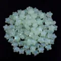Leuchtende Acryl Stern Perlen DIY Schmuckherstellung Armband Halskette Zubehör Teile - Pentagramm / 100er Pack / Leuchtendes Grün
