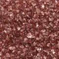 Partículas de vidrio oro rosa 2-4mm, vista detallada para manualidades y micropaisajes. - 1 Botella / Rojo sandía SC9