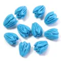 Blue Tulip Carved Shell Beads DIY Jewelry Making Accessories For Earrings And Brooch - Blue