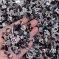 Mixed resin nail art charms bulk DIY accessories cute bear flower bow jewelry 100pcs - 20g/Pack / Vermilion & Ink Series