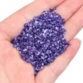 Partículas de vidrio triturado morado 2-4mm DIY relleno artesanía micro paisaje decoración - 1 Botella / Azul Púrpura