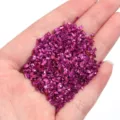 Partículas de Vidrio Triturado Magenta 2-4mm DIY Rellenos Decorativos Micro Paisaje - 1 Botella / Rosa SC5