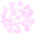Pink cherry blossom petal beads loose acrylic glass DIY jewelry making hair stick accessories - Pink Petals