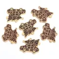 Christmas tree car alloy enamel charms for DIY jewelry making, necklace bracelet keychains - Brown Gold Car-Mounted Tree