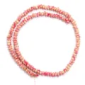 Pink Swirled Wood Abacus Beads DIY Retro Bracelet Jewelry Craft Accessories Variant - Rose Red