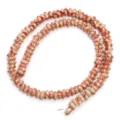Red white water grain wood abacus beads strand DIY handmade bracelet jewelry accessory - Light Red