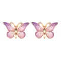 Acryl Schmetterling Cabochons mit Farbverlauf für DIY Schmuckherstellung Dekoration. - 10 Stück Packung / Lila