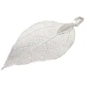 Silver skeleton leaf pendant charm for DIY jewelry making necklace earrings accessories - Size 3X5cm / Silver