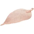 Rose gold leaf skeleton pendant charm for DIY necklace earrings jewelry making accessories. - Size 3X5cm / Rose Gold