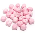 Perles en silicone marbre rose, perles de bricolage octogonales pour attaches tétines. - 19x14mm / Lot de 10 / Pourpre jade blanc