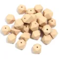Perles géométriques en silicone pour bijoux DIY, accessoires d'artisanat beige neutre. - 19x14mm / Lot de 10 / Jaune avoine