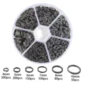 Krikoi syndesis kouti 6 theson poikiles diastaseis aniktoi krikoi gia kosmimata DIY - Θήκη 6 υποδοχών (4-10mm μικτή) / Gun Black