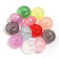 Perline distanziere in acrilico glitterato colorato per braccialetti fai da te accessori. - 3# Oro Glitter