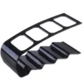 Support de télécommande en plastique noir à 4 grilles organisateur de bureau utile. - Noir