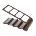 Brauner Kunststoff 4-Faecher Fernbedienung Organizer Desktop Aufbewahrungstaender Halter - Kaffeebraun