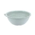 Light Green Round Plastic Double Layer Colander Fruit Vegetable Draining Basket SKU - L / Blue