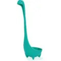 Charmante louche monstre du Loch Ness en plastique, outil de cuisine debout original et mignon. - Cuillère / Bleu