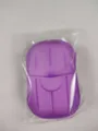 Boîte de papier de savon jetable mini de voyage portable violet feuille de lavage - Violet