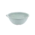 Colador de cocina de plástico de doble capa, tazón de lavado de frutas azul claro variante. - S / Azul