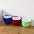 Ensemble de bols en plastique colorés, bols à salade de fruits empilables pour la cuisine. - S / Couleur Aléatoire